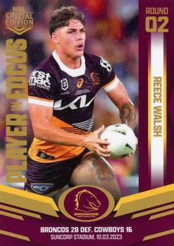 2023 NRL Player In Focus #IF02 Reece Walsh Front